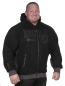 Preview: Hoodie-Kapuzenjacke "Heavy" (schwarz) mit Flex-Zonen