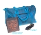 Preview: Sport- & Reisetasche (blau/petrol Vintage-Leder)