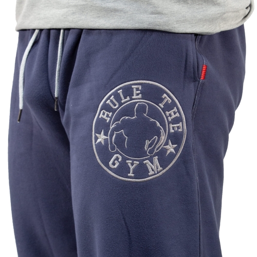 Klassik-Sporthose, Baumwolle, "Rule the Gym", (jeans-blau)