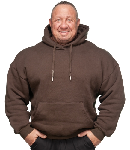 Pullover "Heavy" mit Kapuze (braun)