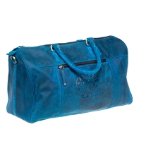 Sport- & Reisetasche (blau/petrol Vintage-Leder)