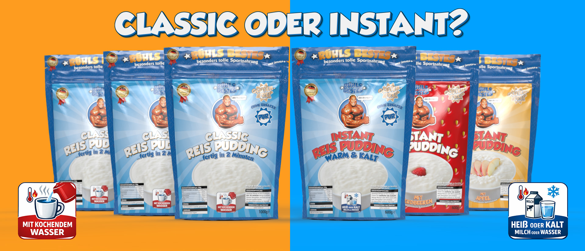 Reis-Pudding Classic oder Instant Reis-Pudding Classic oder Instant