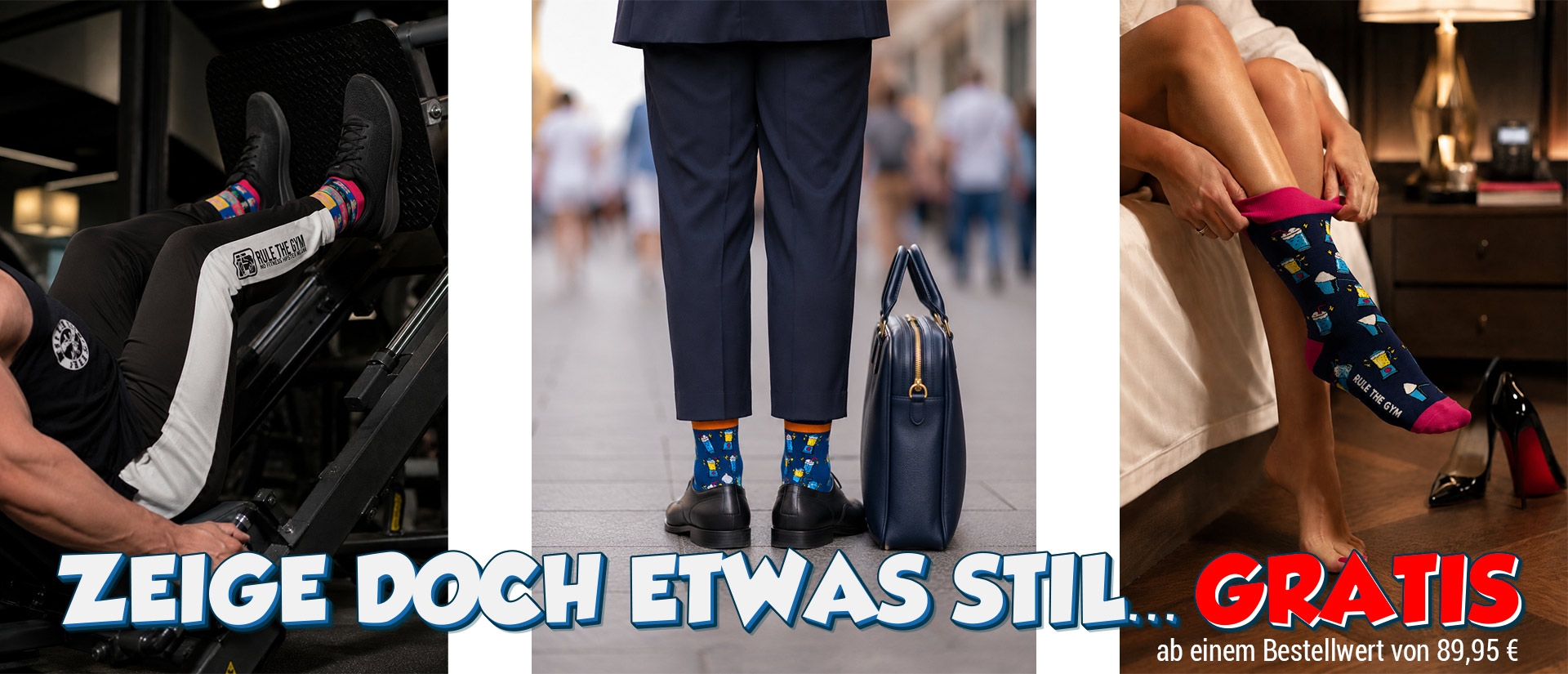 Zeig deinen Stil mit Socken von Rule the Gym Zeig deinen Stil mit Socken von Rule the Gym