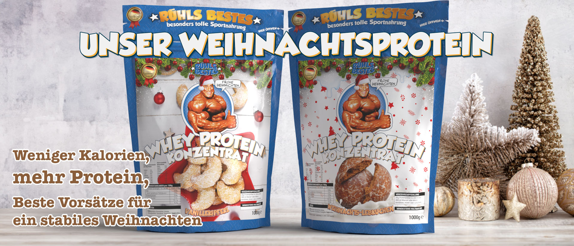 Weihnachtsprotein Whey Protein Konzentrat