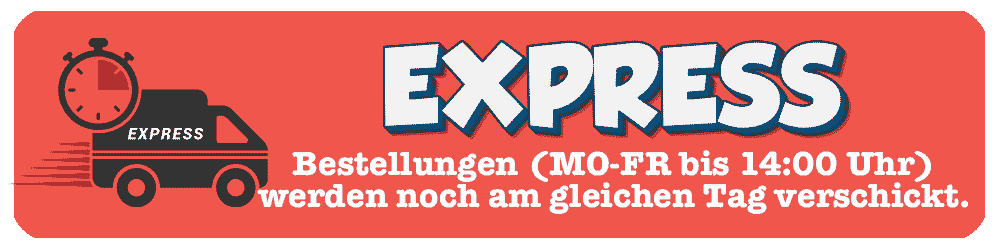 Express-Versand (Mo-Fr bis 14 Uhr)